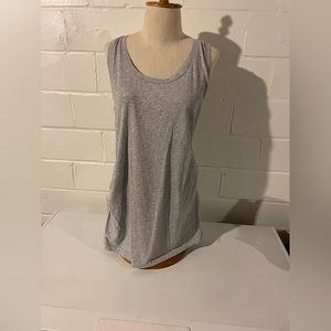 Gray maternity tank top